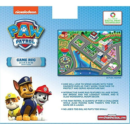 Multi-Color, Gertmenian Paw Patrol Rug HD Kids Play Mat One Marshall Toy Truck